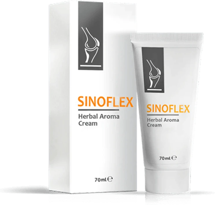 Caja y tubo de Sinoflex Herbal Aroma Cream de 70 ml